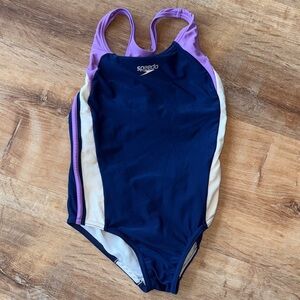 Speedo Navy One-Piece Racerback Swimsuit